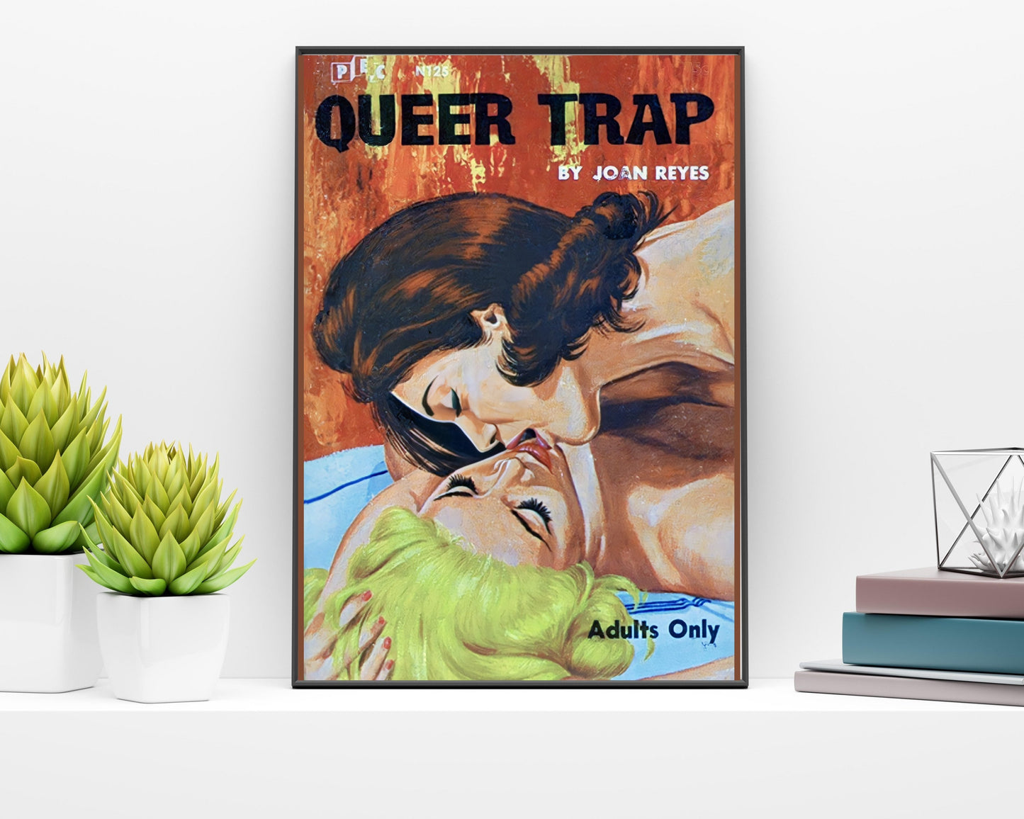 Pulp Cover Art | Lesbian Pulp Poster | Lesbian Art | LGBTQ | LGBTQIA | Queer Art Print | Queer trap | Lesbian Pulp Art Print