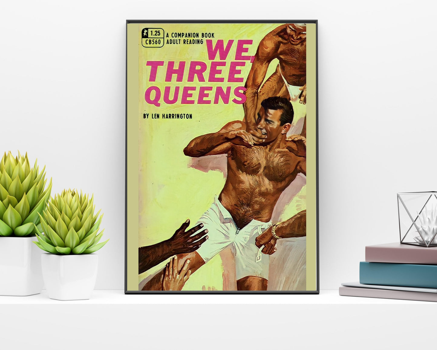 Pulp Cover Art | Gay Pulp Poster | Gay Art | LGBTQ | LGBTQIA | Queer Art Print | we thee queens | Gay Pulp Art Print