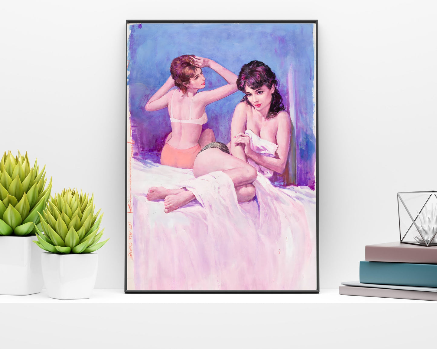 Pulp Cover Art | Lesbian Pulp Poster | Lesbian Art | LGBTQ | LGBTQIA | Queer Art Print | A Woman's Woman | Lesbian Pulp Art Print