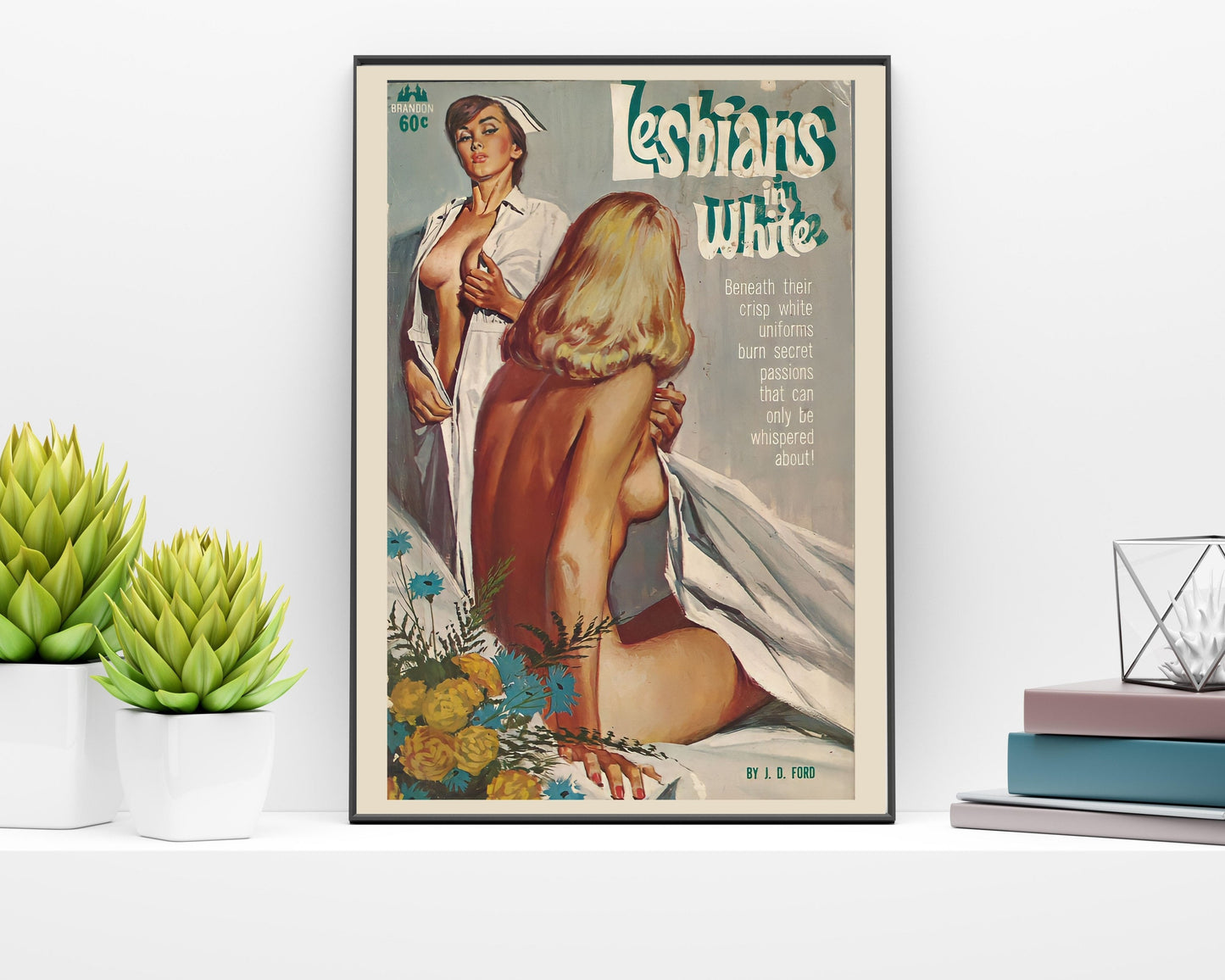 Pulp Cover Art | Lesbian Pulp Poster | Lesbian Art | LGBTQ | LGBTQIA | Queer Art Print | A Woman's Woman | Lesbian Pulp Art Print