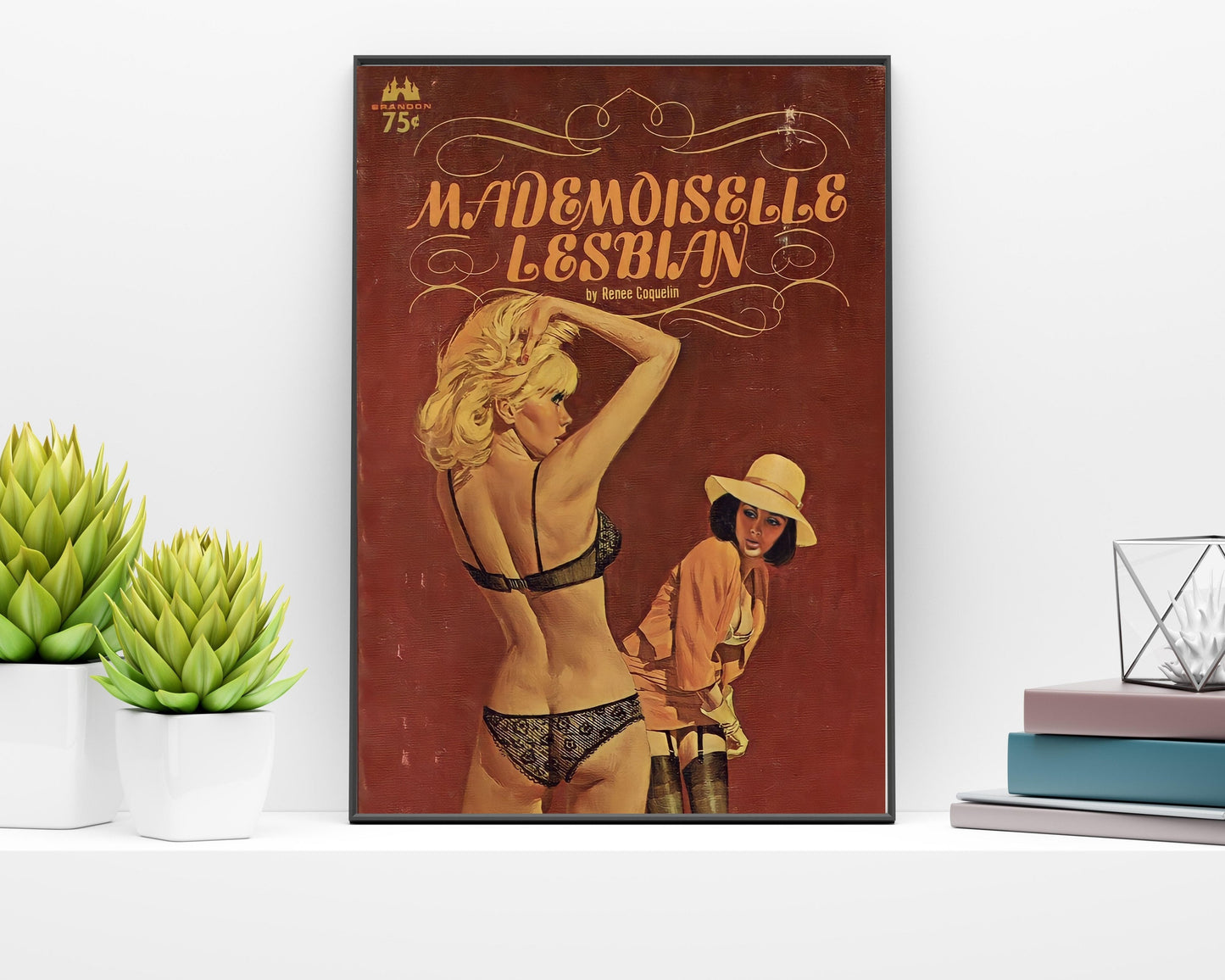 Pulp Cover Art | Lesbian Pulp Poster | Lesbian Art | LGBTQ | LGBTQIA | Queer Art Print | A Woman's Woman | Lesbian Pulp Art Print