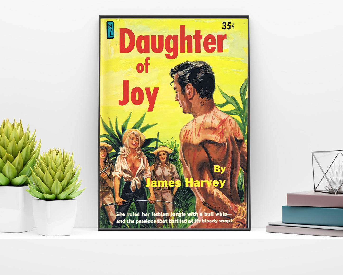 Pulp Cover Art | Lesbian Pulp Poster | Lesbian Art | LGBTQ | LGBTQIA | Queer Art Print | Daughter of joy | Lesbian Pulp Art Print