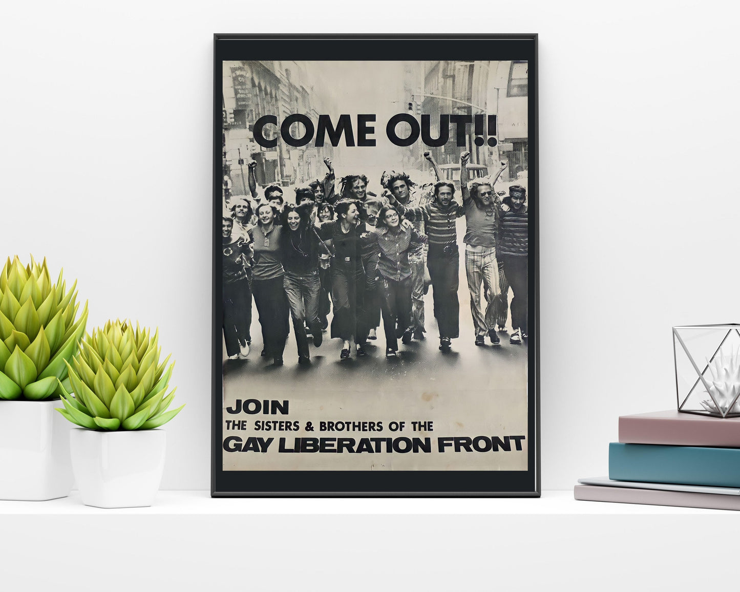 Gay Liberation Front Poster 1970 | Gay Art | Gay Rights Print | Vintage Wall Art | LGBT Prints | Pride Gift | Pride Poster | LGBTQ Art