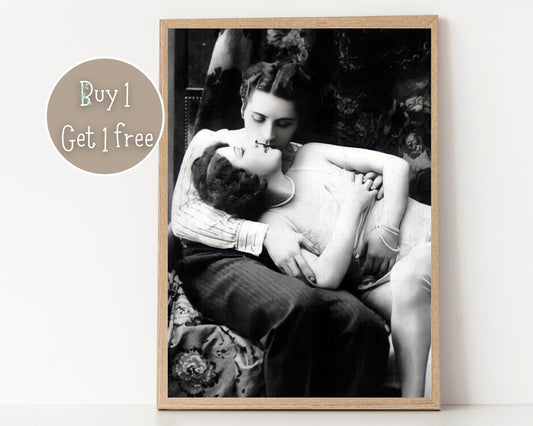 Lesbian Photo | Lesbian Photograpy | Lesbian Photo set | Lesbian Print | Lesbian Poster | Vintage Lesbian Art | Lesbian Pictures