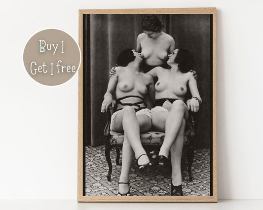 Lesbian Photo | Lesbian Photograpy | Lesbian Photo set | Lesbian Print | Lesbian Poster | Vintage Lesbian Art | Lesbian Pictures