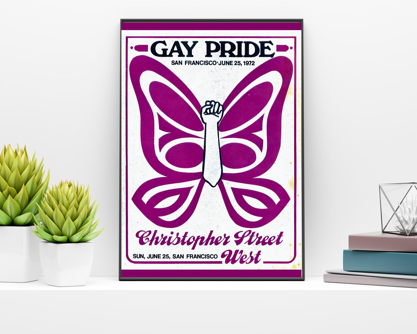 Gay Liberation Front Poster 1970 | Gay Art | Gay Rights Print | Vintage Wall Art | LGBT Prints | Pride Gift | Pride Poster | LGBTQ Art