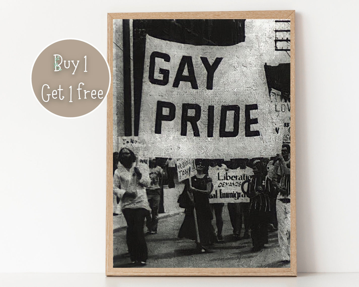 Gay Liberation Front Poster 1970 | Gay Art | Gay Rights Print | Vintage Wall Art | LGBT Prints | Pride Gift | Pride Poster | LGBTQ Art