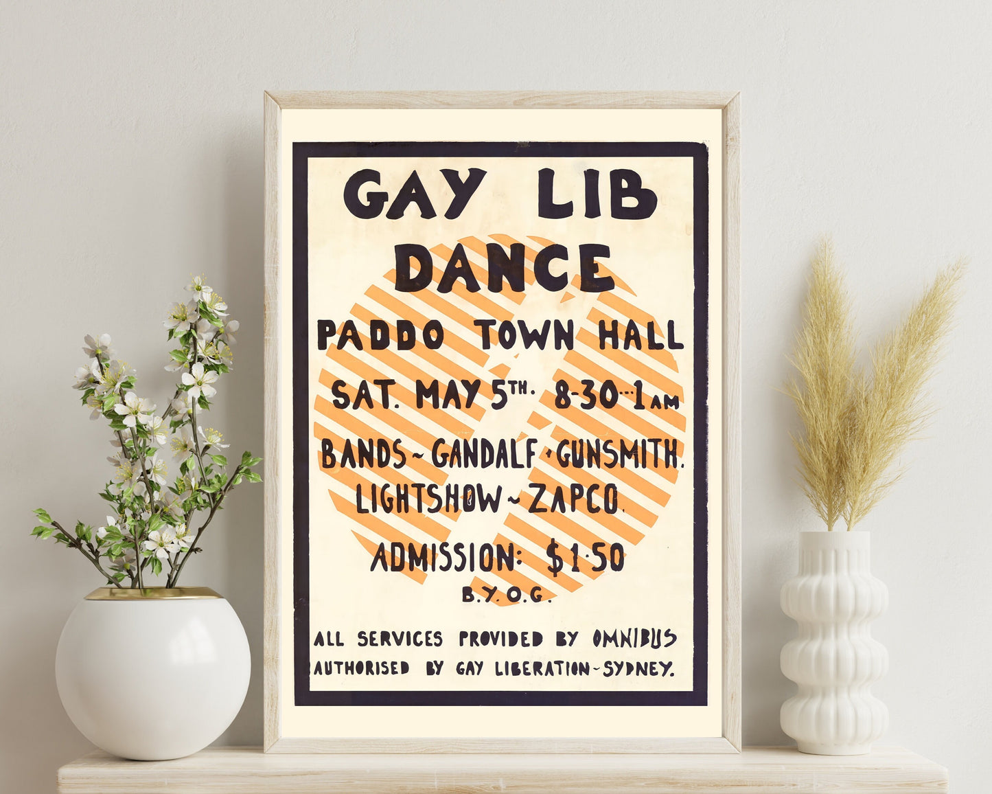 Gay Liberation Front Poster 1970 | Gay Art | Gay Rights Print | Vintage Wall Art | LGBT Prints | Pride Gift | Pride Poster | LGBTQ Art