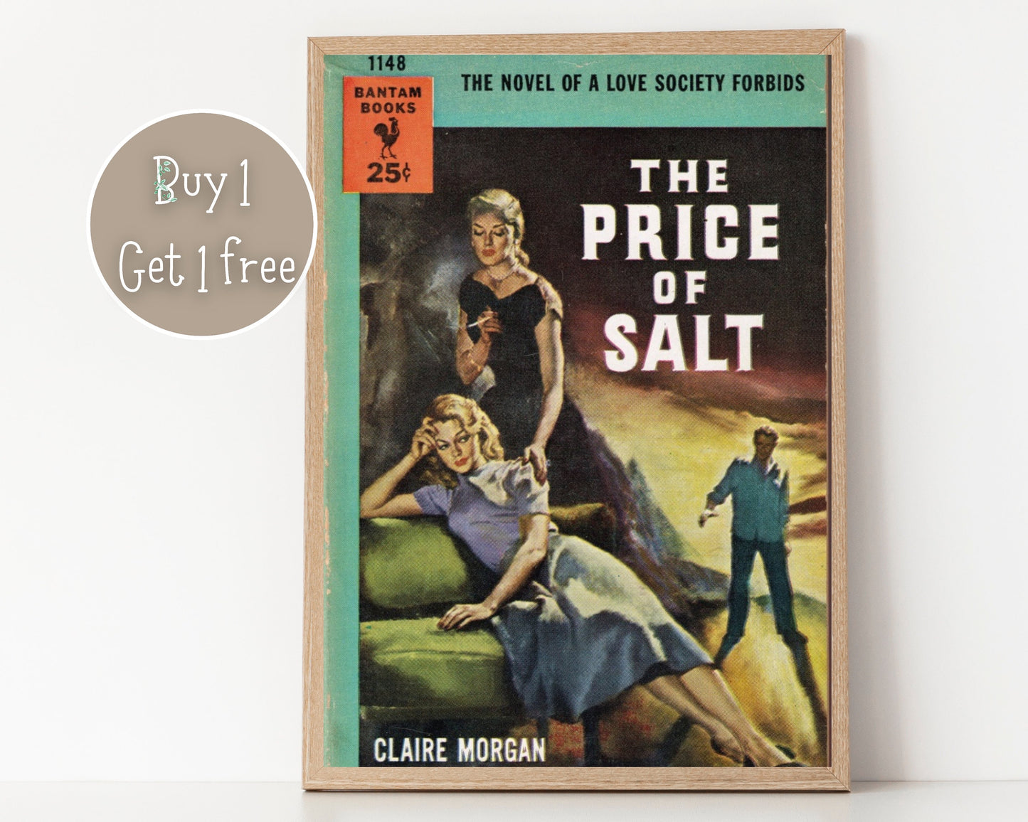 Pulp Cover Art | Lesbian Pulp Poster | Lesbian Art | LGBTQ | LGBTQIA | Queer Art Print | The Price of Salt | Lesbian Pulp Art Print