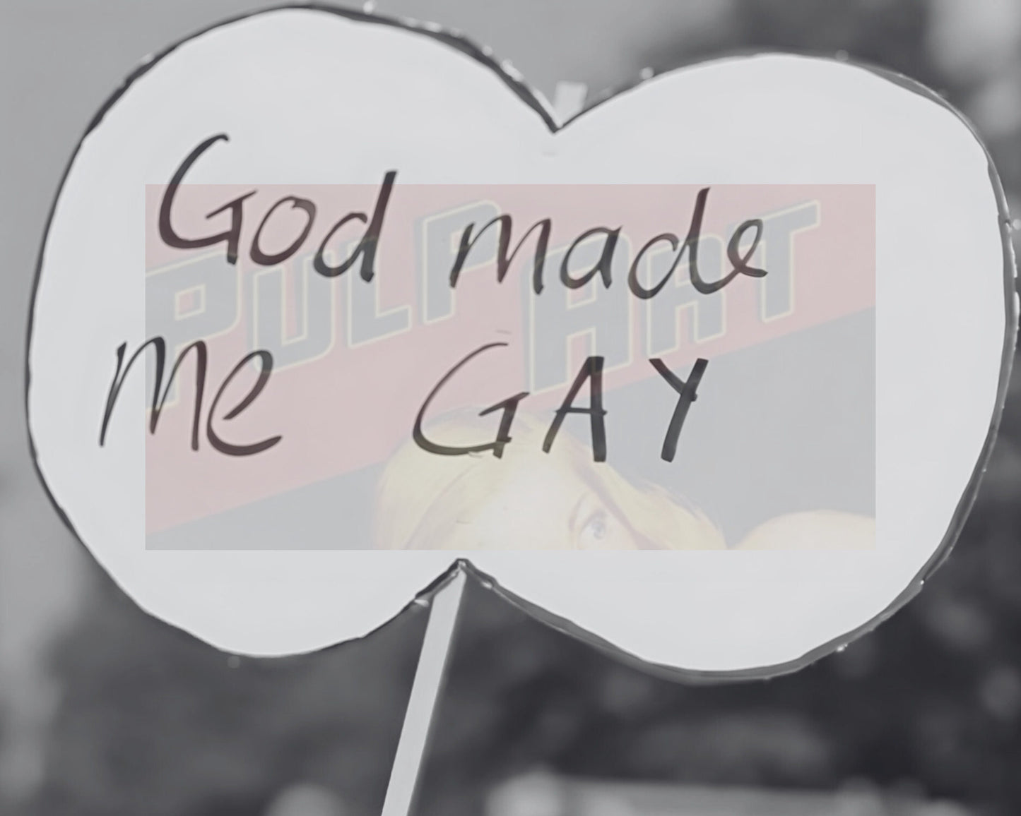 God Made me Gay Poster 1970 | Gay Art | Gay Rights Print | Vintage Wall Art | LGBT Prints | Pride Gift | Pride Poster | LGBTQ Art