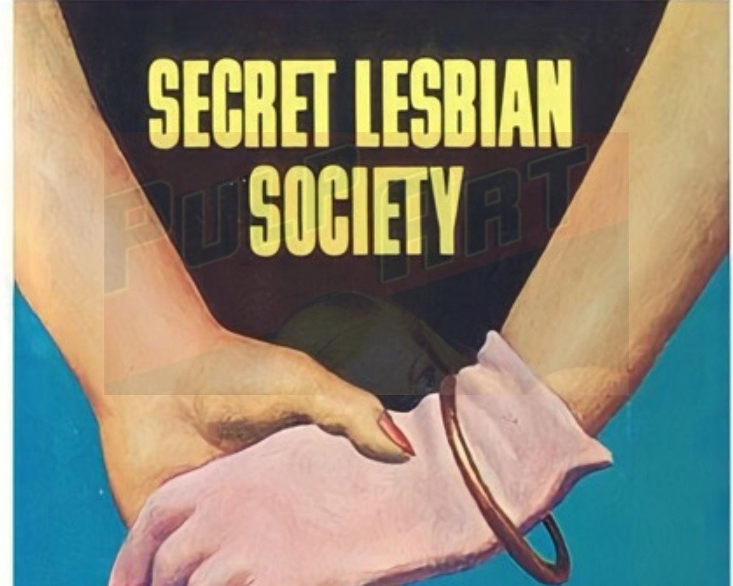 Secret Lesbian Society Poster 1970 | Gay Art | Gay Rights Print | Vintage Wall Art | LGBT Prints | Pride Gift | Pride Poster | Lesbian Art