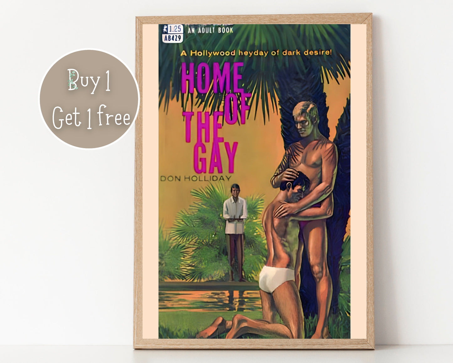 Pulp Cover Art | Gay Pulp Poster | Gay Art | LGBTQ | LGBTQIA | Queer Art Print | Mr. Queen | Gay Pulp Art Print