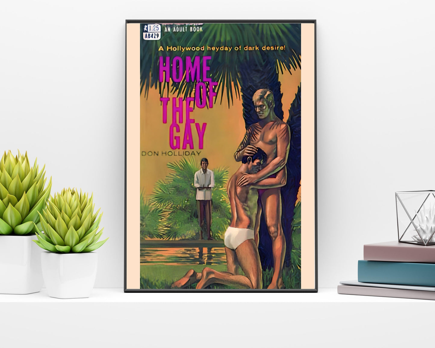 Pulp Cover Art | Gay Pulp Poster | Gay Art | LGBTQ | LGBTQIA | Queer Art Print | Mr. Queen | Gay Pulp Art Print