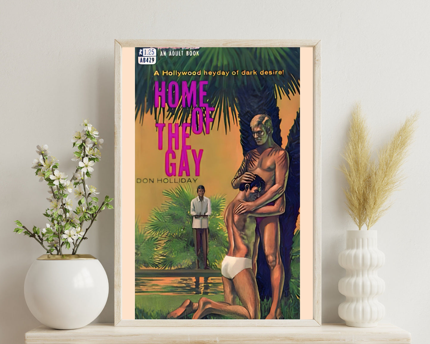 Pulp Cover Art | Gay Pulp Poster | Gay Art | LGBTQ | LGBTQIA | Queer Art Print | Mr. Queen | Gay Pulp Art Print