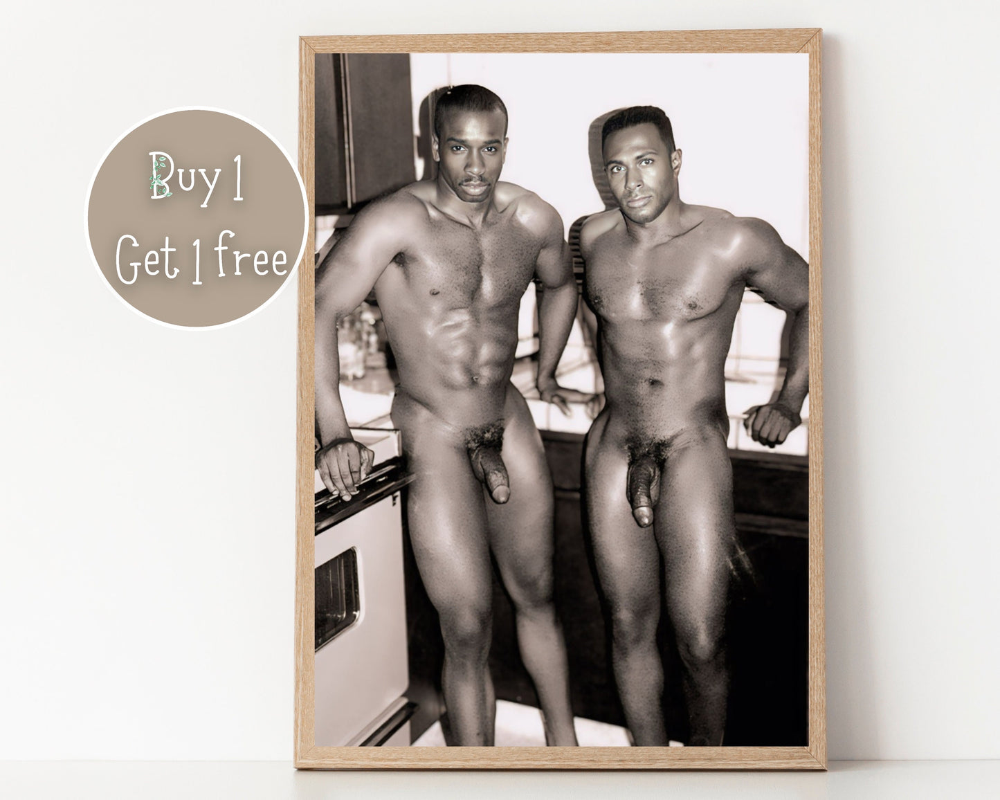 Vintage Black Gay art | Gay couple | Black Gay photo | Black Gay Man | Black lgbtq love | Black King | Black Gay print | Black Gay Pride