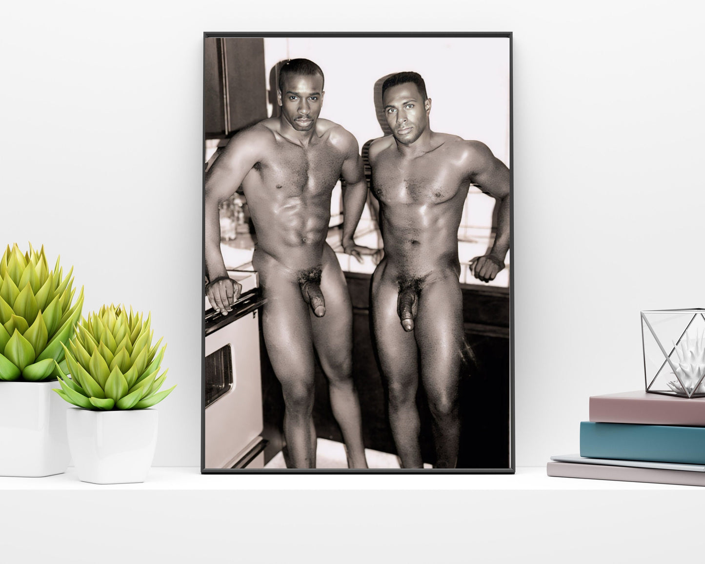 Vintage Black Gay art | Gay couple | Black Gay photo | Black Gay Man | Black lgbtq love | Black King | Black Gay print | Black Gay Pride