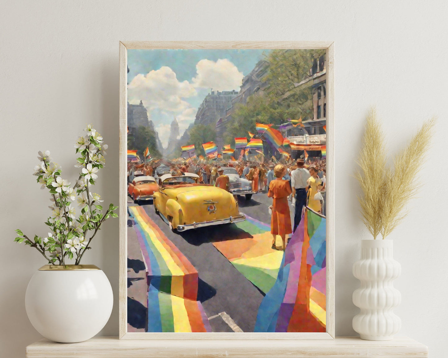 Gay Liberation Front Poster 1950 | Gay Art | Gay Rights Print | Lesbian Art | LGBT Prints | Pride Gift | Pride Poster | LGBTQ Art